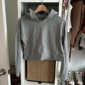 Lululemon grey cropped hoodie